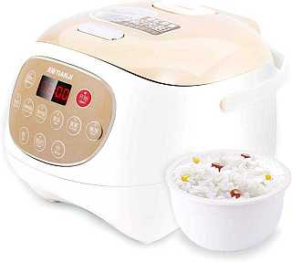 Tianji FD30D rice cooker has ceramic pot with 6-cup uncooked rice capacity.