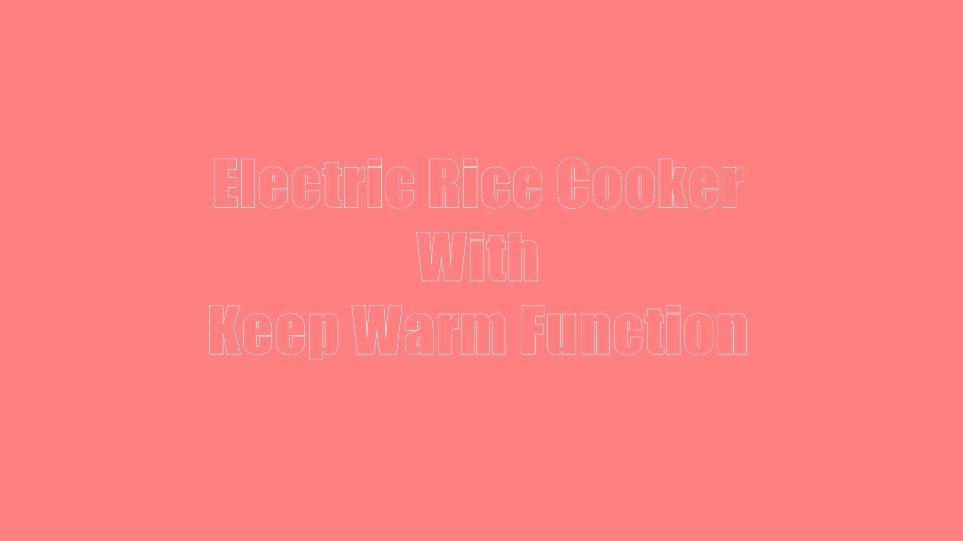 Electric rice cooker with keep warm