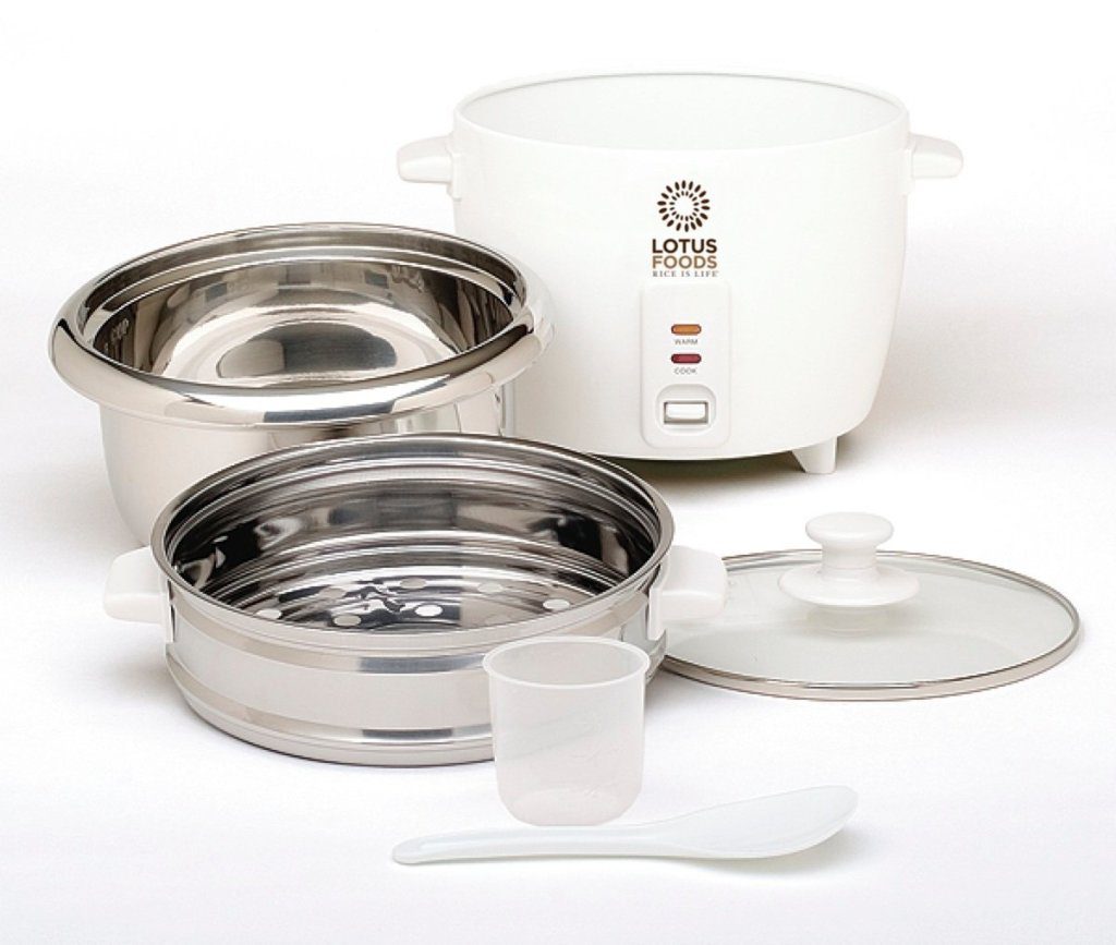 Lotus Foods Stainless Steel Pot Rice Cooker With Accessories